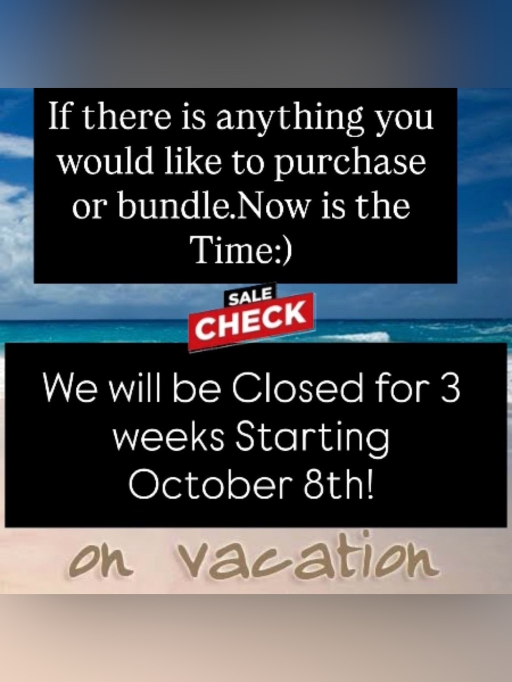 Vacation Notice